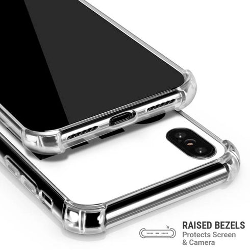 California White Block iPhone XS Max Clear Case
